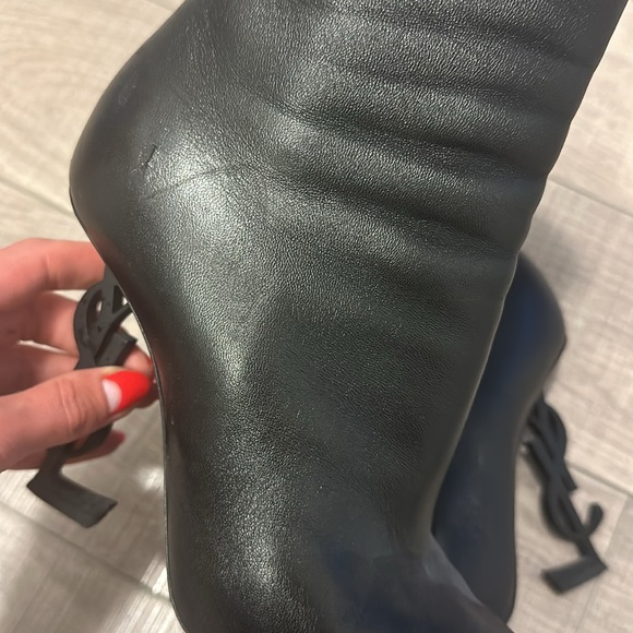 YSL black boot heels - Picture 5 of 7